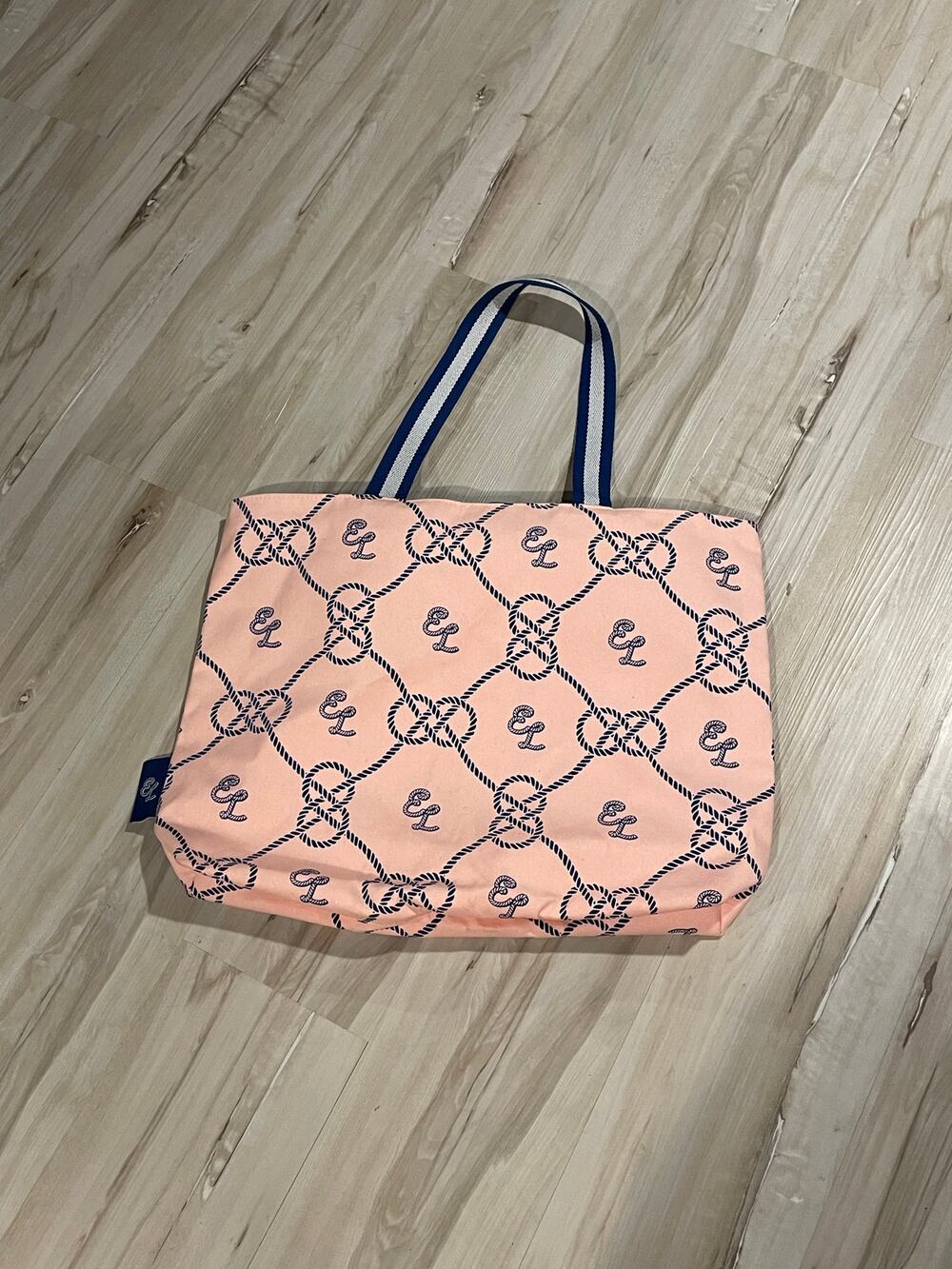 Estee lauder pink Beach tote bag